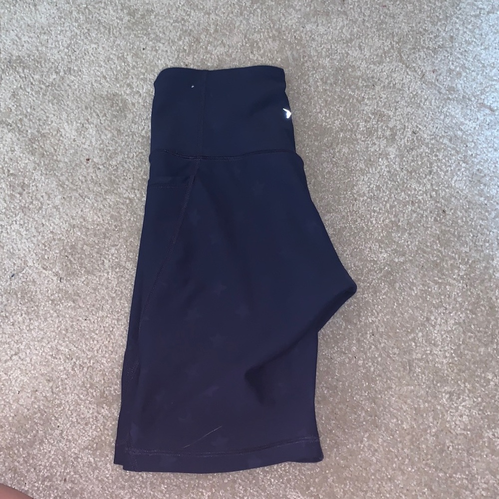 Star biker shorts with pockets